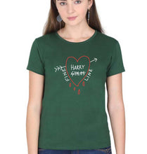 Load image into Gallery viewer, Harry Styles T-Shirt for Women-XS(32 Inches)-Dark Green-Ektarfa.online
