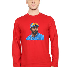 Load image into Gallery viewer, Hardik Pandya Full Sleeves T-Shirt for Men-Red-Ektarfa.online
