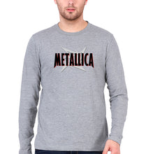 Load image into Gallery viewer, Metallica Full Sleeves T-Shirt for Men-Grey Melange-Ektarfa.online
