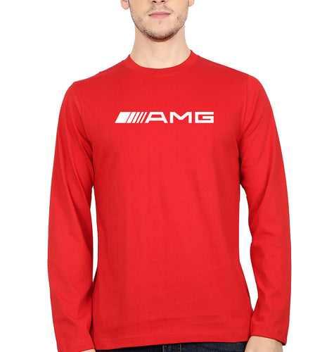 AMG Full Sleeves T-Shirt for Men-Red-Ektarfa.online