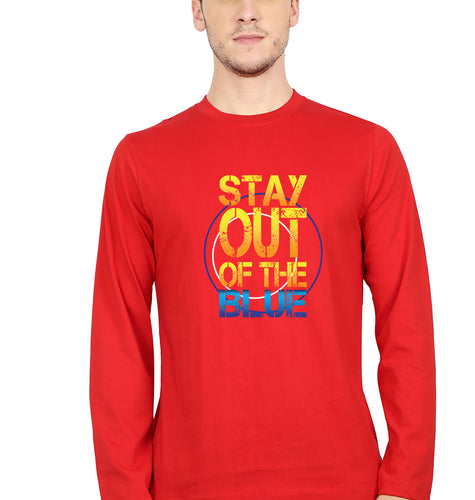 PUBG Stay Out Of The Blue T Full Sleeves T-Shirt for Men-Red-Ektarfa.online