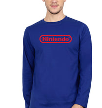 Load image into Gallery viewer, Nintendo Full Sleeves T-Shirt for Men-Royal Blue-Ektarfa.online

