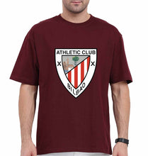Load image into Gallery viewer, Athletic Club Oversized T-Shirt for Men-Maroon-Ektarfa.online
