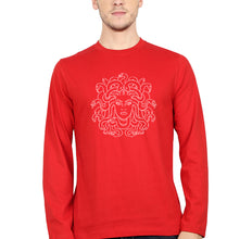 Load image into Gallery viewer, Medusa Full Sleeves T-Shirt for Men-Red-Ektarfa.online

