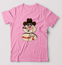 Load image into Gallery viewer, Pig Funny T-Shirt for Men-S(38 Inches)-Light Baby Pink-Ektarfa.online
