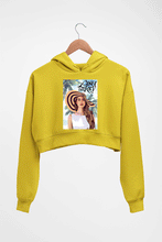 Load image into Gallery viewer, Lana Del Rey Crop HOODIE FOR WOMEN-Mustard Yellow-Ektarfa.online
