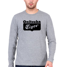 Load image into Gallery viewer, Onitsuka Tiger Full Sleeves T-Shirt for Men-Grey Melange-Ektarfa.online

