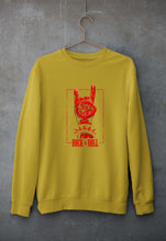 Load image into Gallery viewer, Rock &amp; Roll Unisex Sweatshirt for Men/Women-S(40 Inches)-Mustard Yellow-Ektarfa.online
