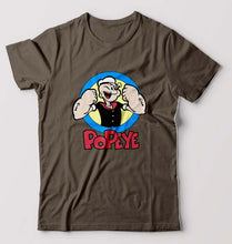 Load image into Gallery viewer, Popeye T-Shirt for Men-Olive Green-Ektarfa.online
