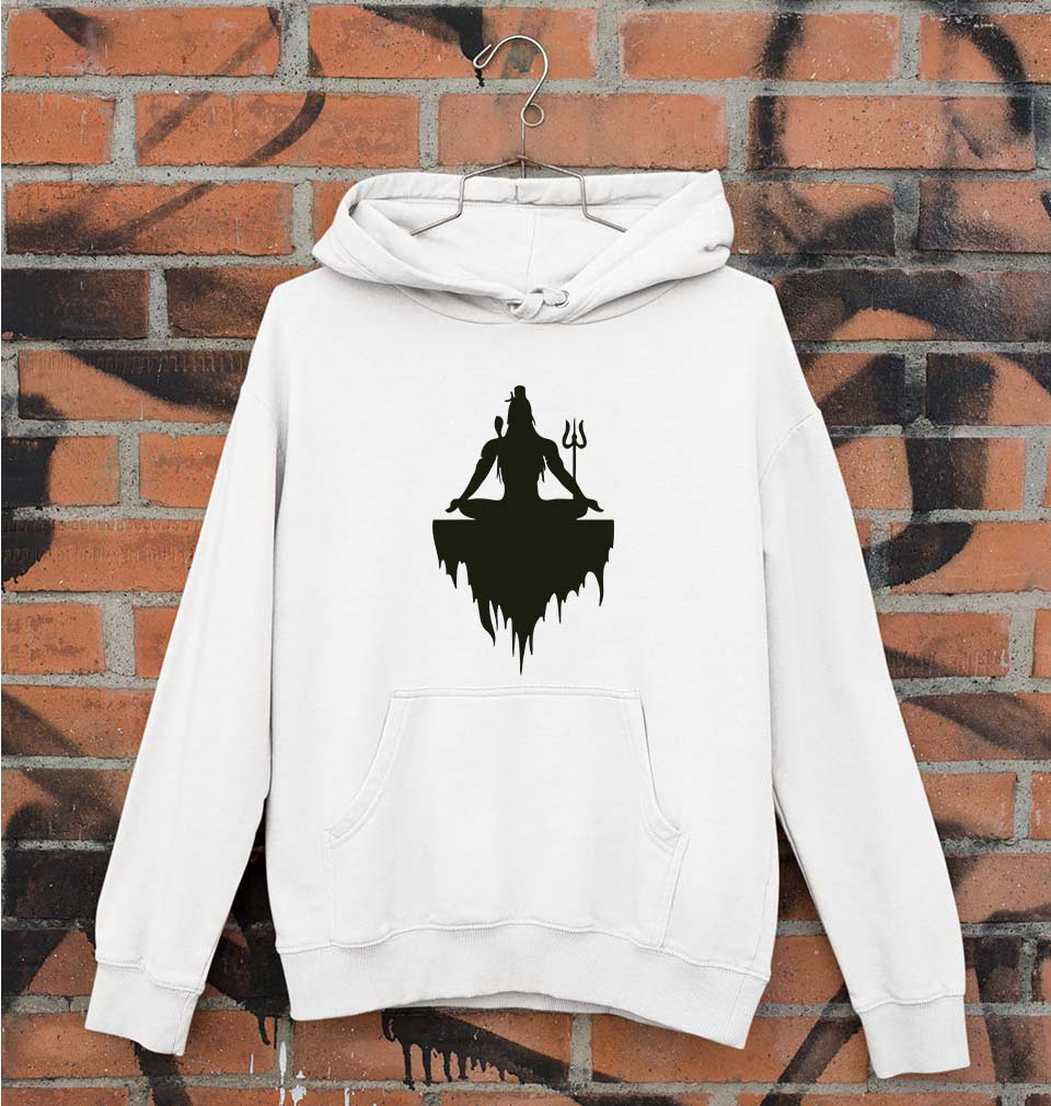 Mahakal Mahadev Bholenath Shiva Shivji Unisex Hoodie for Men/Women-White-Ektarfa.online