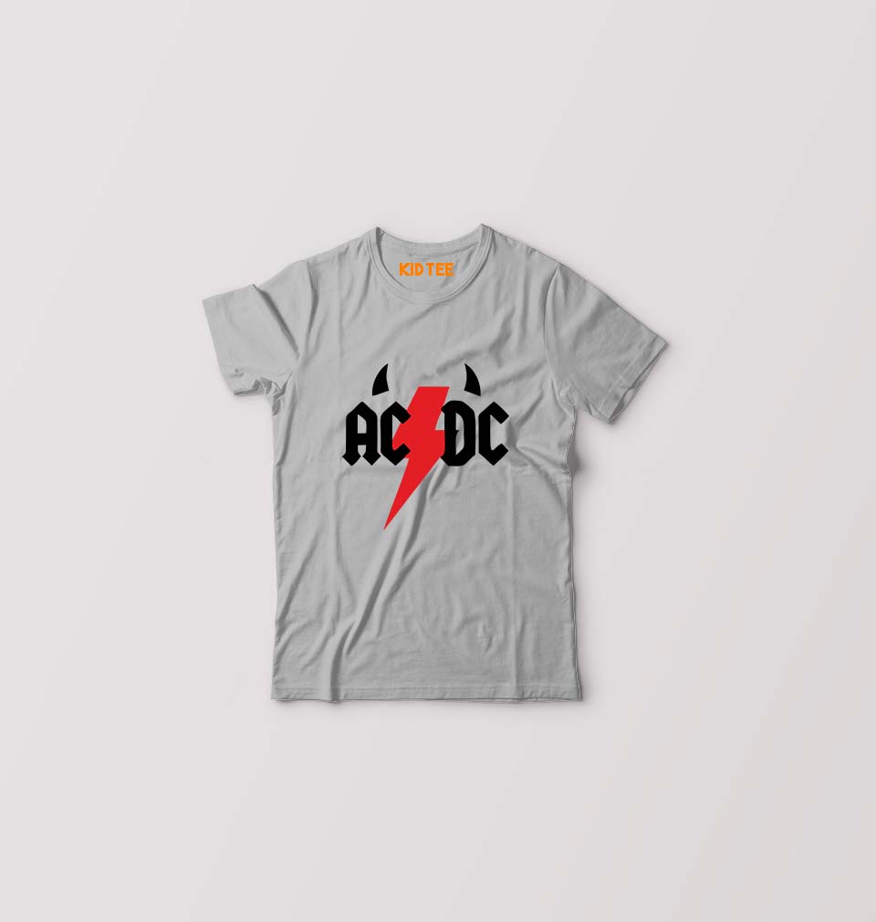 ACDC Kid T-Shirt-1-2 Years-Grey-Ektarfa.co.in
