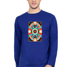 Load image into Gallery viewer, Psychedelic Peace and Love Full Sleeves T-Shirt for Men-Royal Blue-Ektarfa.online
