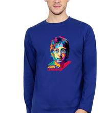 Load image into Gallery viewer, John Lennon Full Sleeves T-Shirt for Men-Royal Blue-Ektarfa.online
