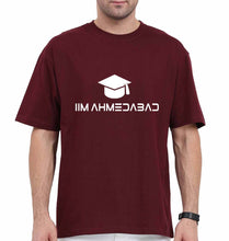 Load image into Gallery viewer, IIM A Ahmedabad Oversized T-Shirt for Men-Maroon-Ektarfa.online
