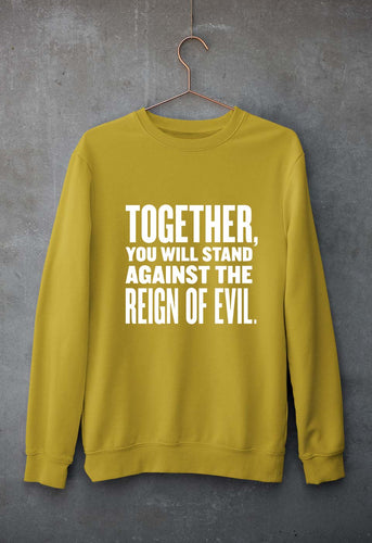 Reign-of-evil Unisex Sweatshirt for Men/Women-Mustard Yellow-Ektarfa.online