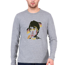 Load image into Gallery viewer, Bruce Lee Full Sleeves T-Shirt for Men-S(38 Inches)-Grey Melange-Ektarfa.online
