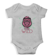 Load image into Gallery viewer, Stay Wild Kids Romper For Baby Boy/Girl-0-5 Months(18 Inches)-Grey-Ektarfa.online
