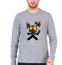 Load image into Gallery viewer, Olodum Full Sleeves T-Shirt for Men-S(38 Inches)-Grey Melange-Ektarfa.online
