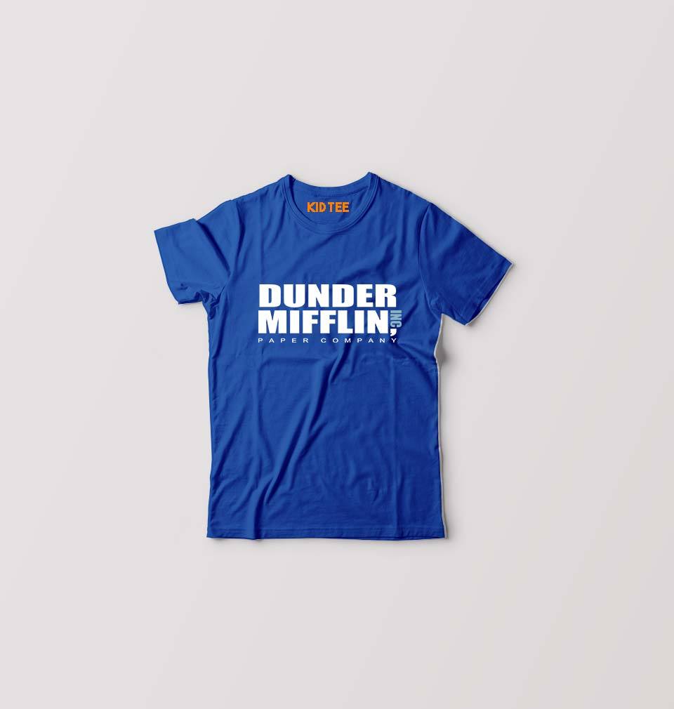 Dunder Mifflin Kids T-Shirt for Boy/Girl-0-1 Year(20 Inches)-Royal Blue-Ektarfa.online