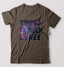 Load image into Gallery viewer, Young Wild Free T-Shirt for Men-Olive Green-Ektarfa.online
