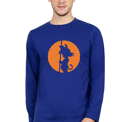 Dragon Ball Full Sleeves T-Shirt for Men-Royal Blue-Ektarfa.online