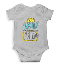 Load image into Gallery viewer, Smile are Always in Fashion Kids Romper For Baby Boy/Girl-0-5 Months(18 Inches)-Grey-Ektarfa.online
