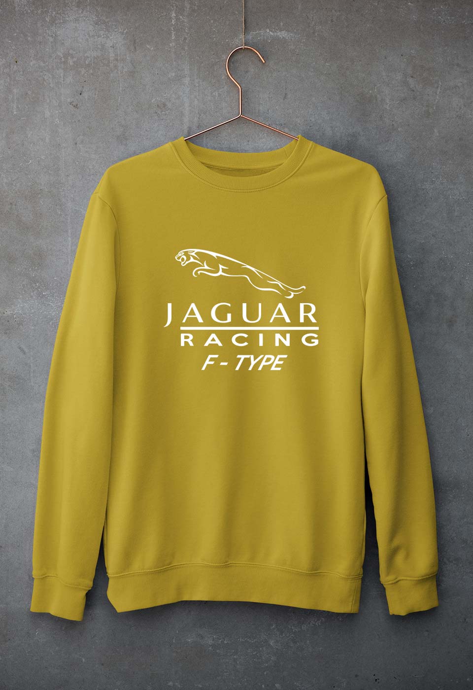 Jaguar Unisex Sweatshirt for Men/Women-Mustard Yellow-Ektarfa.online