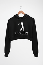 Load image into Gallery viewer, Jack Nicklaus Crop HOODIE FOR WOMEN-Black-Ektarfa.online
