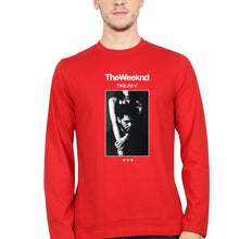 Load image into Gallery viewer, The Weeknd Trilogy Full Sleeves T-Shirt for Men-S(38 Inches)-Red-Ektarfa.online
