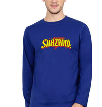 Load image into Gallery viewer, The Power of Shazam! Full Sleeves T-Shirt for Men-Royal Blue-Ektarfa.online
