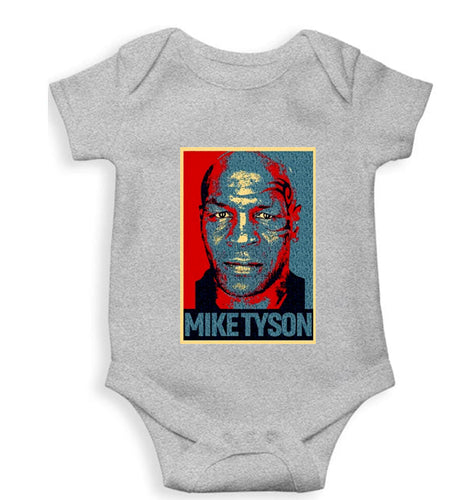 Mike Tyson Kids Romper For Baby Boy/Girl-0-5 Months(18 Inches)-Grey-Ektarfa.online