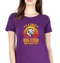 Load image into Gallery viewer, Fishing T-Shirt for Women-Purple-Ektarfa.online
