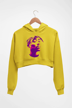 Load image into Gallery viewer, Tupac 2Pac Crop HOODIE FOR WOMEN-Mustard Yellow-Ektarfa.online
