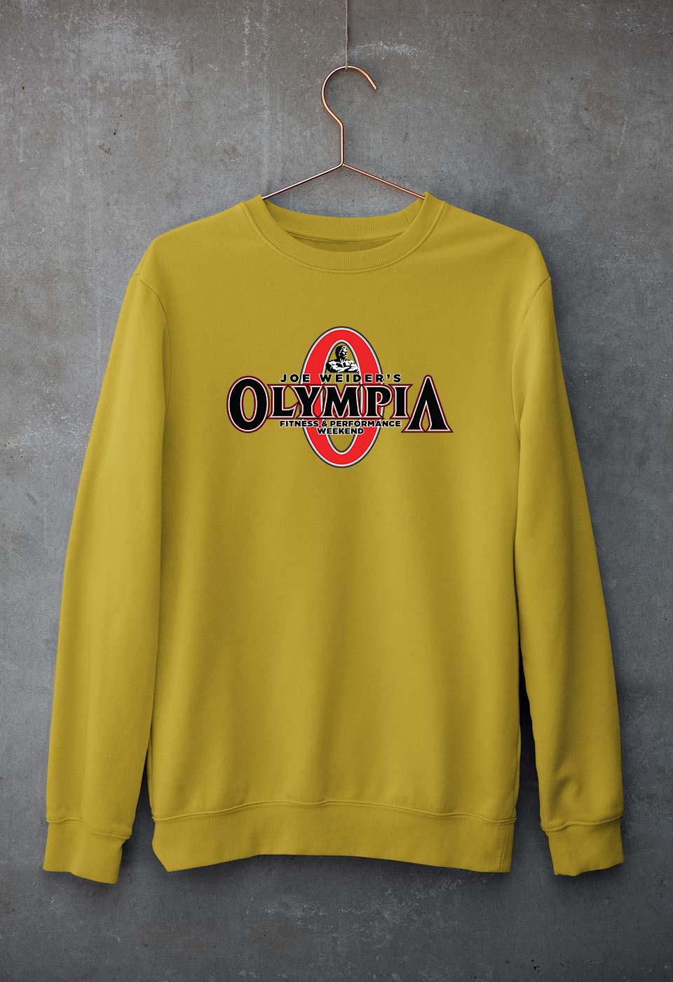 Olympia Unisex Sweatshirt for Men/Women-Mustard Yellow-Ektarfa.online