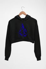 Load image into Gallery viewer, Mahakal Mahadev Bholenath Shiva Shivji Crop HOODIE FOR WOMEN-Black-Ektarfa.online
