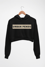 Load image into Gallery viewer, Urban Pendu Crop HOODIE FOR WOMEN-Black-Ektarfa.online
