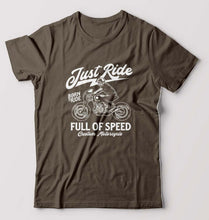 Load image into Gallery viewer, Motorcycle T-Shirt for Men-Olive Green-Ektarfa.online
