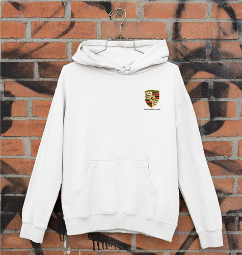 Porsche Pocket Logo Unisex Hoodie for Men/Women-White-Ektarfa.online
