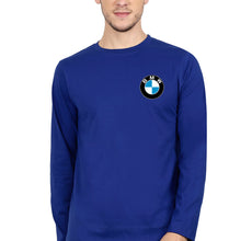 Load image into Gallery viewer, BMW Full Sleeves T-Shirt for Men-S(38 Inches)-Royal Blue-Ektarfa.online
