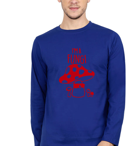 Mushroom Full Sleeves T-Shirt for Men-Royal blue-Ektarfa.online