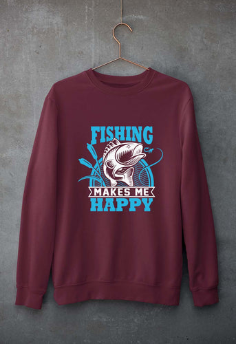 Fishing Unisex Sweatshirt for Men/Women-Maroon-Ektarfa.online