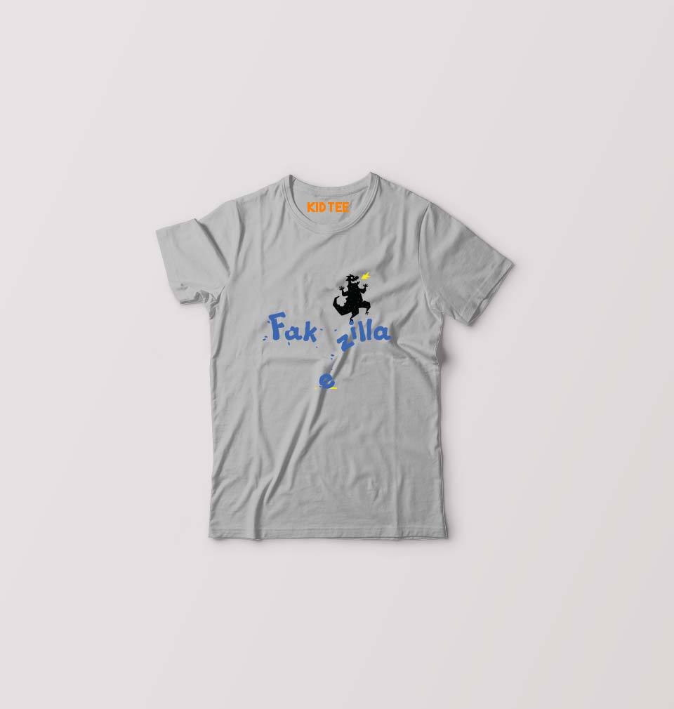 Godzilla Kids T-Shirt for Boy/Girl-0-1 Year(20 Inches)-Grey-Ektarfa.online