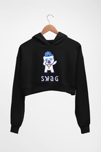 Load image into Gallery viewer, Swag Crop HOODIE FOR WOMEN-Black-Ektarfa.online

