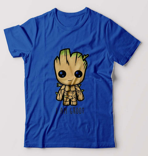 Groot T-Shirt for Men-S(38 Inches)-Royal Blue-Ektarfa.online