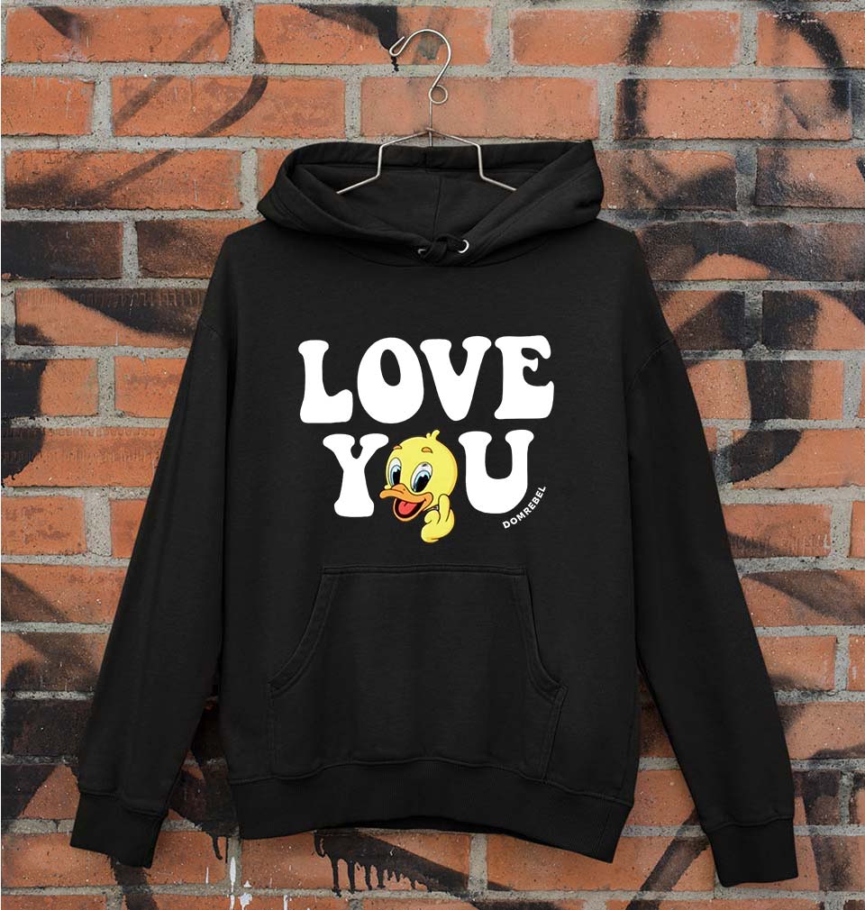 Domrebel Duck Unisex Hoodie for Men/Women-Black-Ektarfa.online