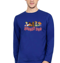 Load image into Gallery viewer, Scooby Doo Full Sleeves T-Shirt for Men-S(38 Inches)-Royal Blue-Ektarfa.online
