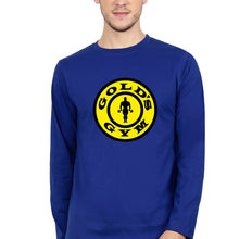 Load image into Gallery viewer, Gold&#39;s Gym Full Sleeves T-Shirt for Men-S(38 Inches)-Royal Blue-Ektarfa.online
