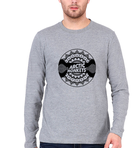 Arctic Monkeys Full Sleeves T-Shirt for Men-Grey Melange-Ektarfa.online