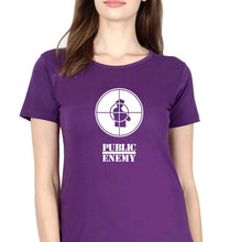 Load image into Gallery viewer, Public Enemy T-Shirt for Women-Purple-Ektarfa.online
