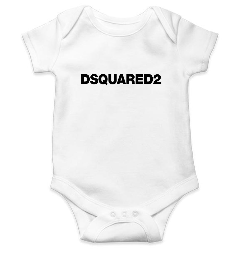 Dsquared2 Kids Romper For Baby Boy/Girl-0-5 Months(18 Inches)-White-Ektarfa.online